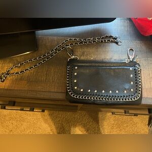 Leather hip purse